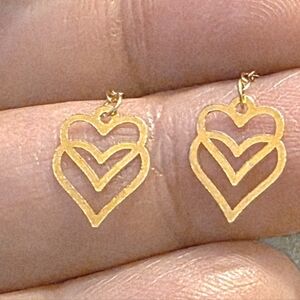💛Double Heart Tictac Earrings